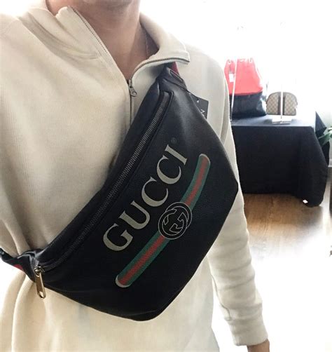 fanny pack gucci mens|gucci belt bag men's sale.